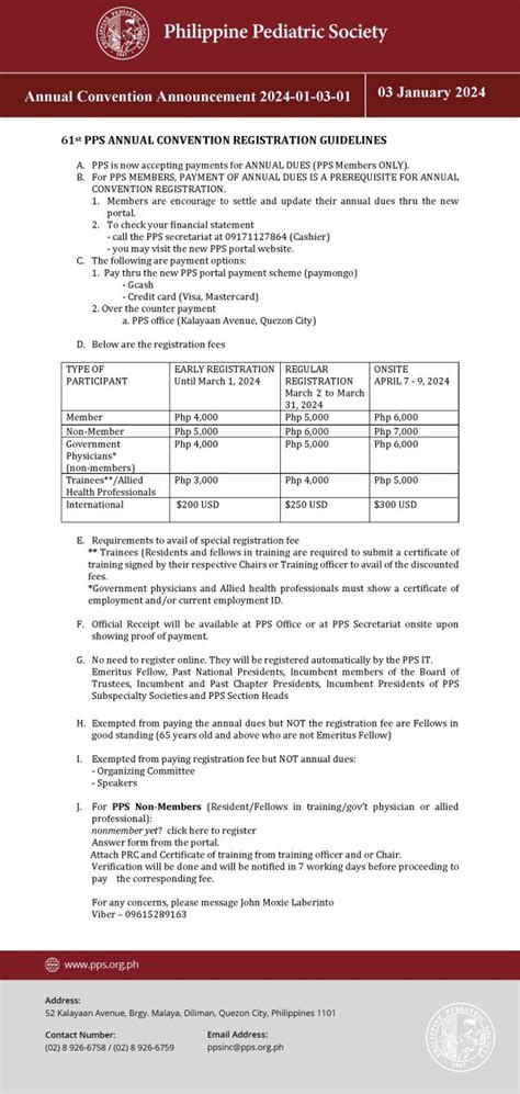 61st pps annual convention|*Registration to the 61st PPS Annual .